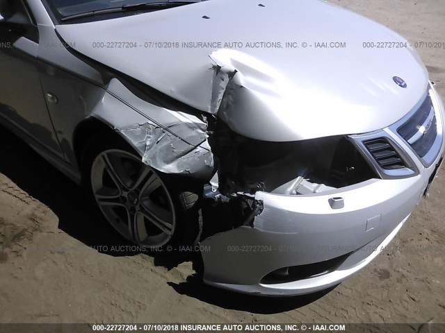 YS3FB42Y891014730 - 2009 SAAB 9-3 2.0T SILVER photo 6