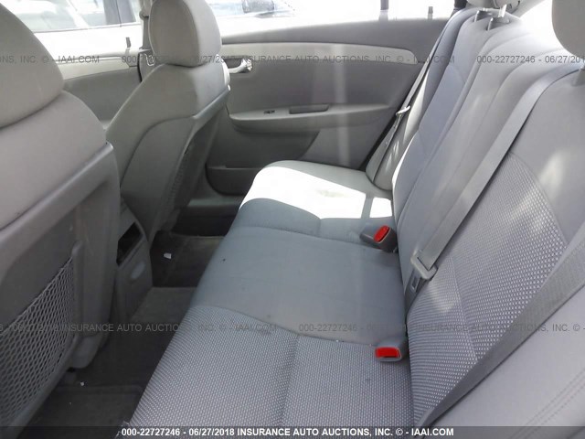 1G1ZG57B39F106064 - 2009 CHEVROLET MALIBU LS GRAY photo 8