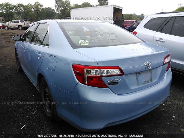 4T4BF1FK2ER337616 - 2014 TOYOTA CAMRY L/SE/LE/XLE Mavi foto 3