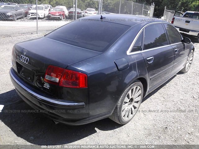 WAUMV44E47N022593 - 2007 AUDI A8 L QUATTRO BLACK photo 4