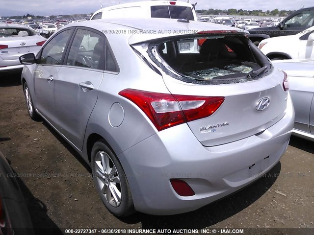 KMHD35LH8EU229884 - 2014 HYUNDAI ELANTRA GT SILVER photo 3