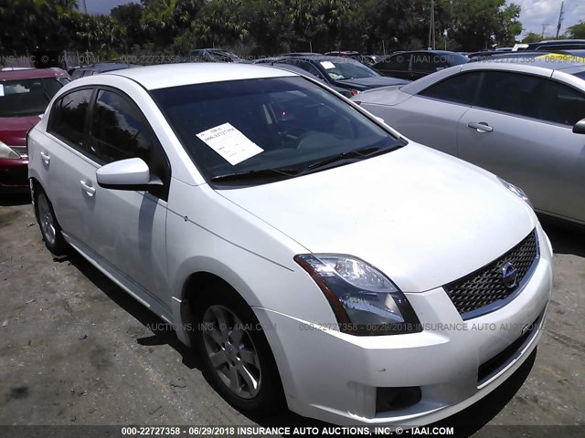 3N1AB6AP3BL619360 - 2011 NISSAN SENTRA 2.0/2.0S/SR/2.0SL WHITE photo 1