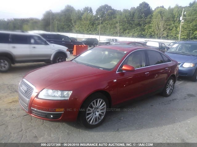 WAUDH74F46N128669 - 2006 AUDI A6 3.2 QUATTRO ORANGE photo 2