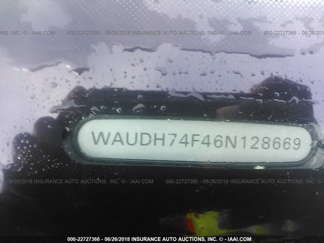 WAUDH74F46N128669 - 2006 AUDI A6 3.2 QUATTRO ORANGE photo 9