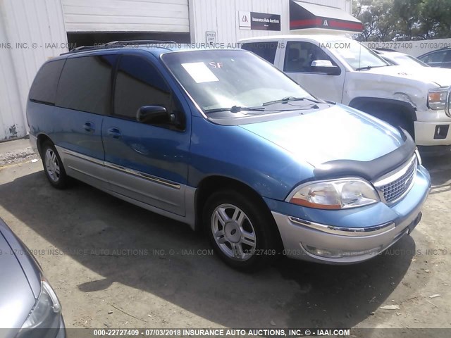 2FMZA56483BB62520 - 2003 FORD WINDSTAR SEL BLUE photo 1