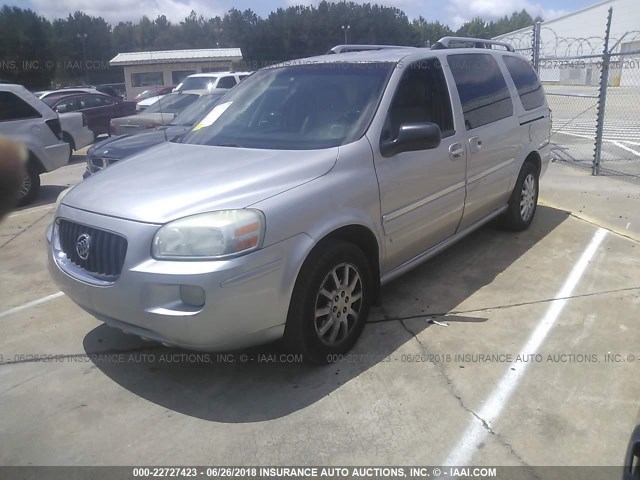 5GADV33L56D187054 - 2006 BUICK TERRAZA CXL SILVER photo 2