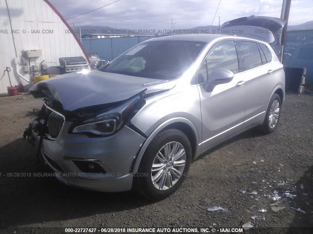 LRBFXCSA7HD075178 - 2017 BUICK ENVISION PREFERRED SILVER photo 2