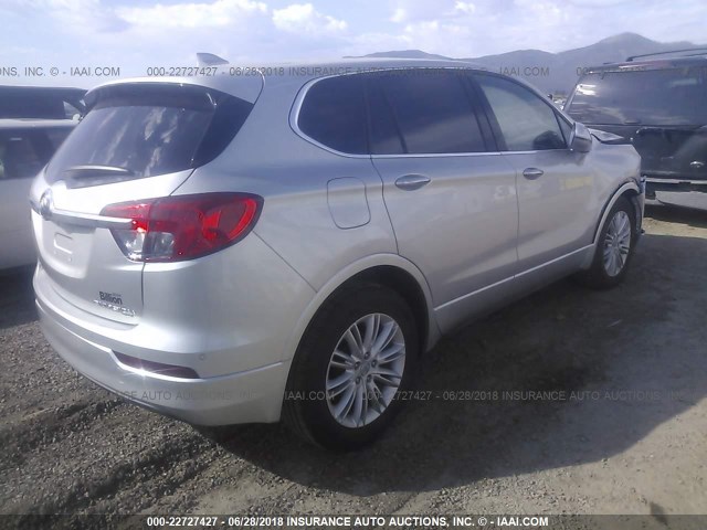 LRBFXCSA7HD075178 - 2017 BUICK ENVISION PREFERRED SILVER photo 4