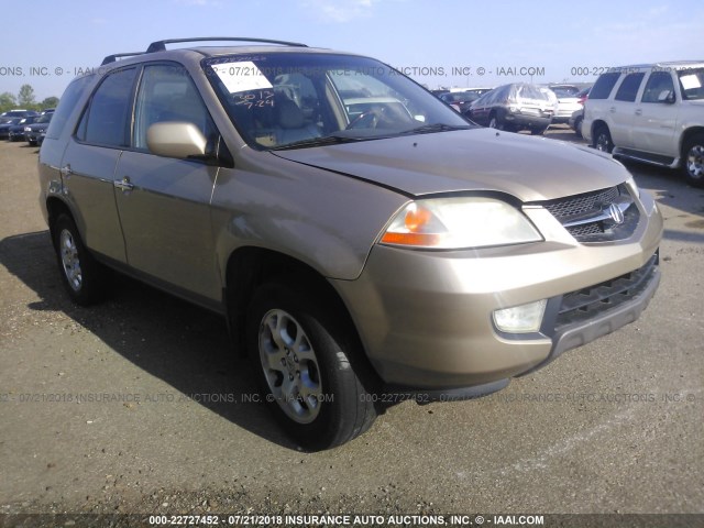 2HNYD18831H506887 - 2001 ACURA MDX TOURING GOLD photo 1