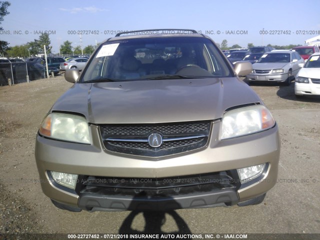 2HNYD18831H506887 - 2001 ACURA MDX TOURING GOLD photo 6