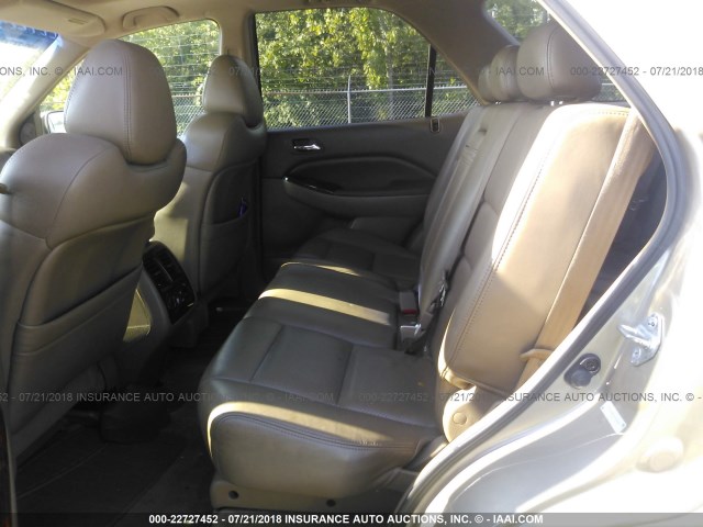 2HNYD18831H506887 - 2001 ACURA MDX TOURING GOLD photo 8