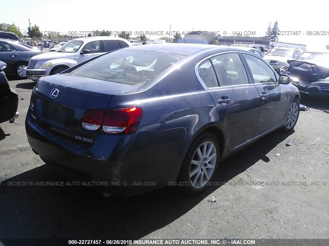 JTHBH96S165013705 - 2006 LEXUS GS GENERATION 200 300 GRAY photo 4