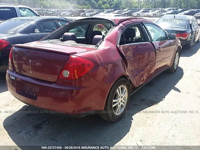 1G2ZG528654165929 - 2005 PONTIAC G6 RED photo 4