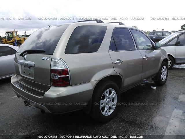 2HNYD18806H502402 - 2006 ACURA MDX TOURING TAN photo 4