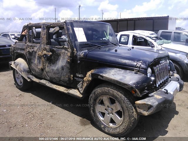 1J4BA5H19AL126688 - 2010 JEEP WRANGLER UNLIMITE SAHARA BLACK photo 1