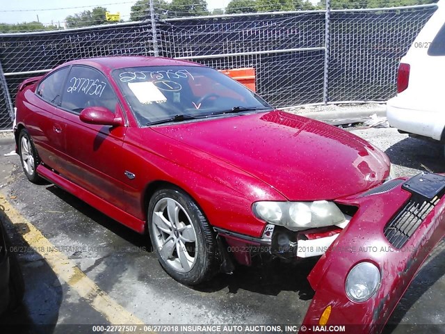 6G2VX12G24L315945 - 2004 PONTIAC GTO RED photo 1