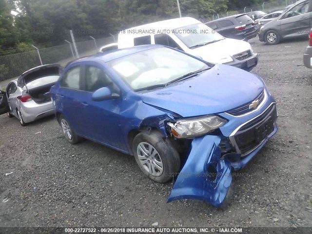1G1JB5SH1J4104417 - 2018 CHEVROLET SONIC LS 蓝色 照片 1