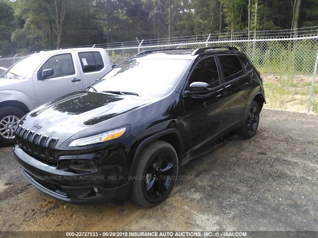 1C4PJLCB1JD563319 - 2018 JEEP CHEROKEE LATITUDE BLACK photo 2