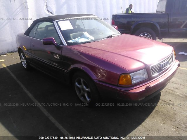 WAUBL88G5RA005165 - 1994 AUDI CABRIOLET RED photo 1
