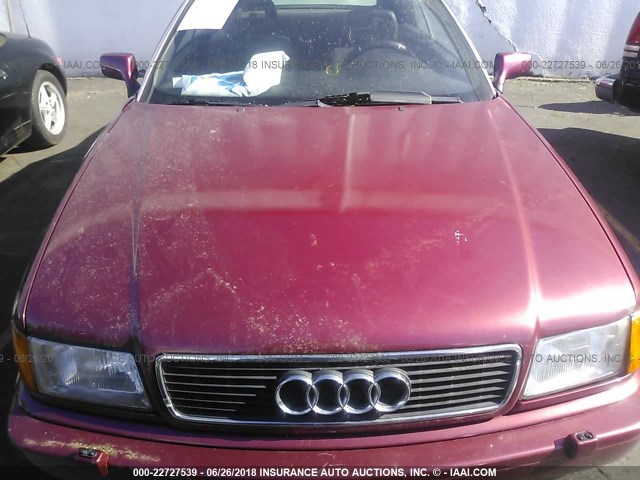 WAUBL88G5RA005165 - 1994 AUDI CABRIOLET RED photo 6