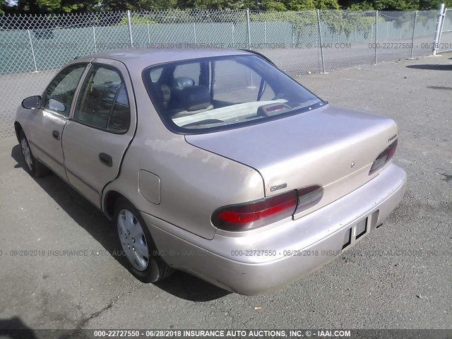 1Y1SK5260VZ457746 - 1997 GEO PRIZM LSI BEIGE photo 3