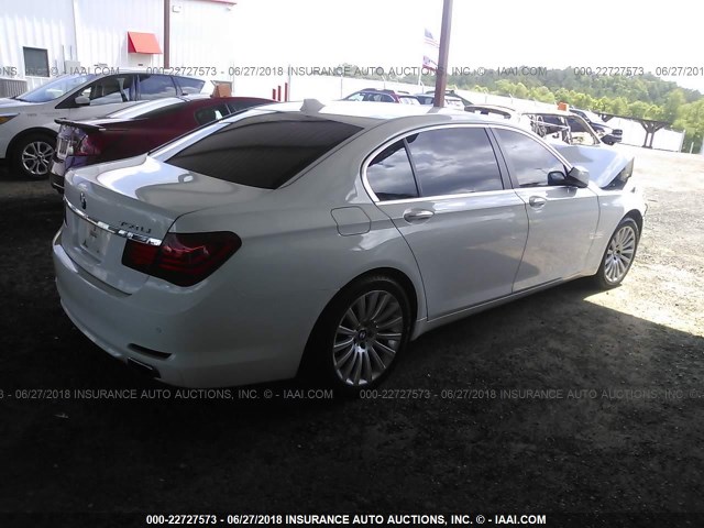 WBAKB8C5XBC851861 - 2011 BMW 750 LI WHITE photo 4