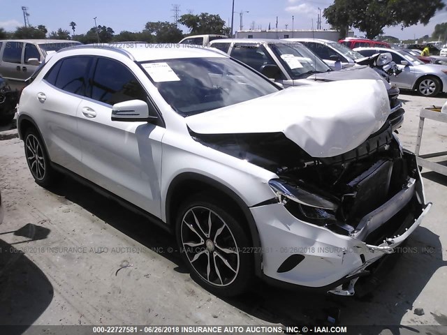 WDCTG4GB1FJ088299 - 2015 MERCEDES-BENZ GLA 250 4MATIC WHITE photo 1