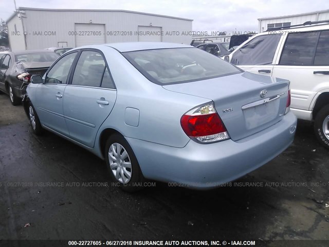 4T1BE32K75U611536 - 2005 TOYOTA CAMRY LE/XLE/SE 蓝色 照片 3
