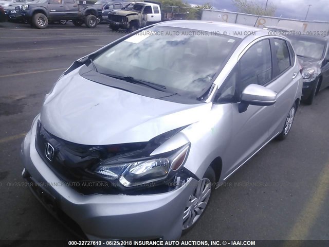 JHMGK5H58GX040235 - 2016 HONDA FIT LX SILVER photo 2