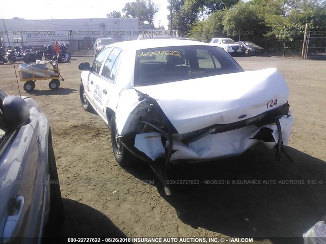 2FABP7BV8BX122377 - 2011 FORD CROWN VICTORIA POLICE INTERCEPTOR WHITE photo 3