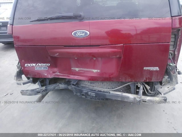 1FMZU64KX5ZA09278 - 2005 FORD EXPLORER EDDIE BAUER RED photo 6