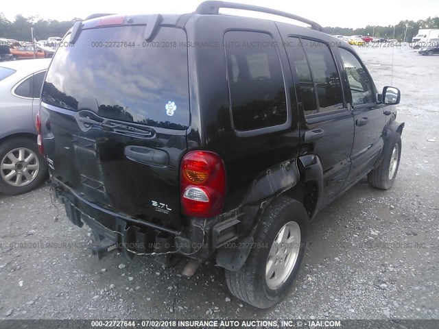 1J4GL58K74W102305 - 2004 JEEP LIBERTY LIMITED BLACK photo 4