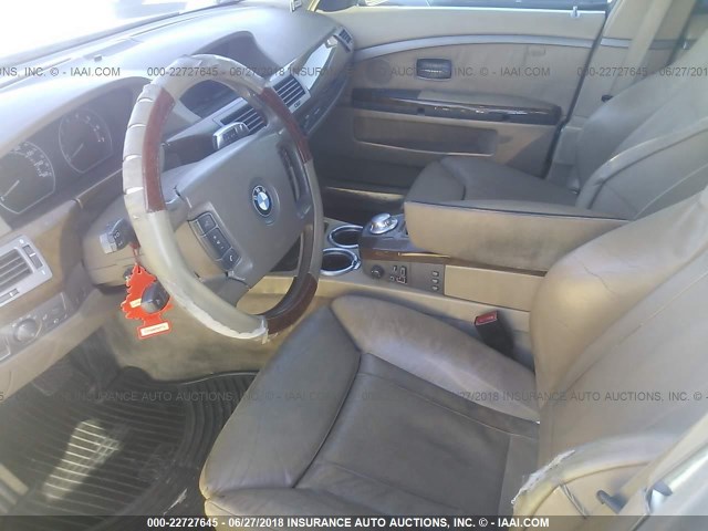 WBAGL63402DP57819 - 2002 BMW 745 I Light Blue photo 5