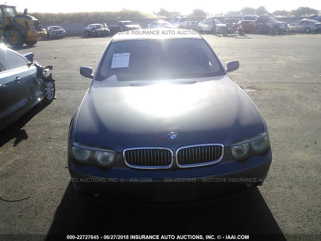 WBAGL63402DP57819 - 2002 BMW 745 I Light Blue photo 6