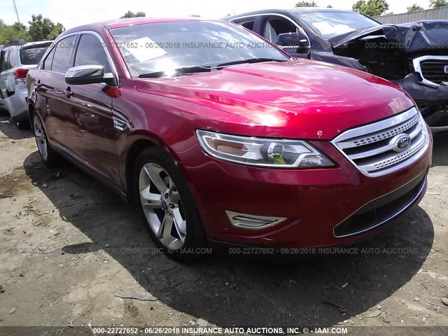 1FAHP2KT0AG106562 - 2010 FORD TAURUS SHO RED photo 1