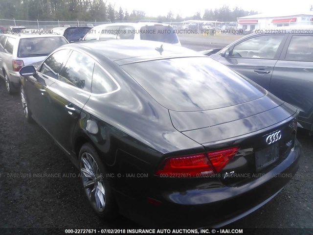 WAU2GAFC3CN150622 - 2012 AUDI A7 PRESTIGE BLACK photo 3