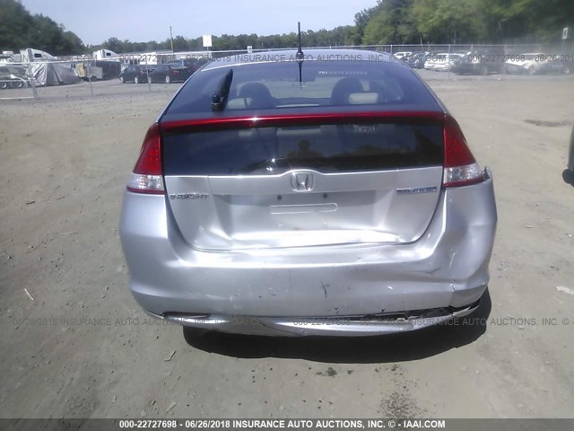 JHMZE2H79AS015154 - 2010 HONDA INSIGHT EX SILVER photo 6