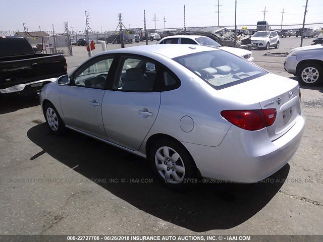 KMHDU46D18U274797 - 2008 HYUNDAI ELANTRA GLS/SE/LIMITED SILVER photo 3