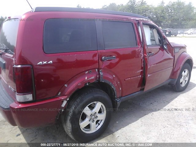 1D8GU28KX9W505561 - 2009 DODGE NITRO SE BURGUNDY photo 4