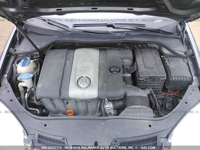 3VWEF71K17M182079 - 2007 VOLKSWAGEN JETTA WOLFSBURG 灰色 照片 10