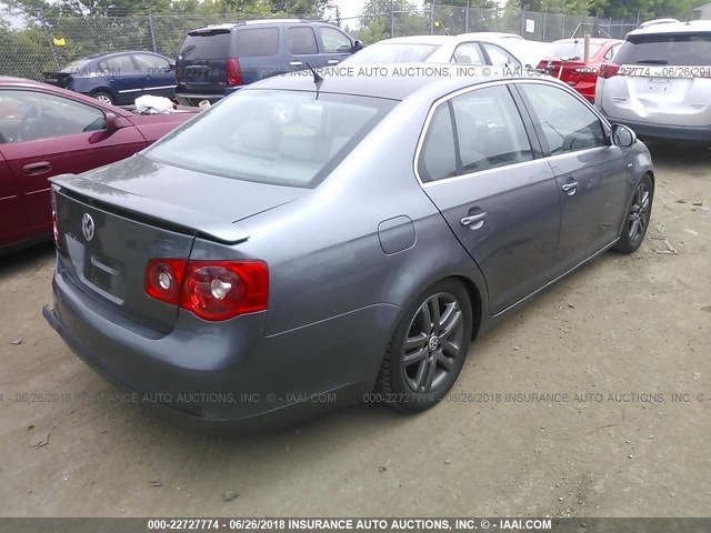 3VWEF71K17M182079 - 2007 VOLKSWAGEN JETTA WOLFSBURG 灰色 照片 4