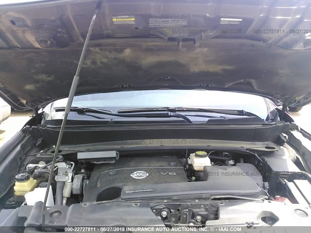 5N1AR2MN5FC700210 - 2015 NISSAN PATHFINDER S/SV/SL/PLATINUM 灰色 照片 10