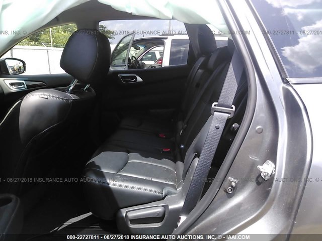 5N1AR2MN5FC700210 - 2015 NISSAN PATHFINDER S/SV/SL/PLATINUM 灰色 照片 8
