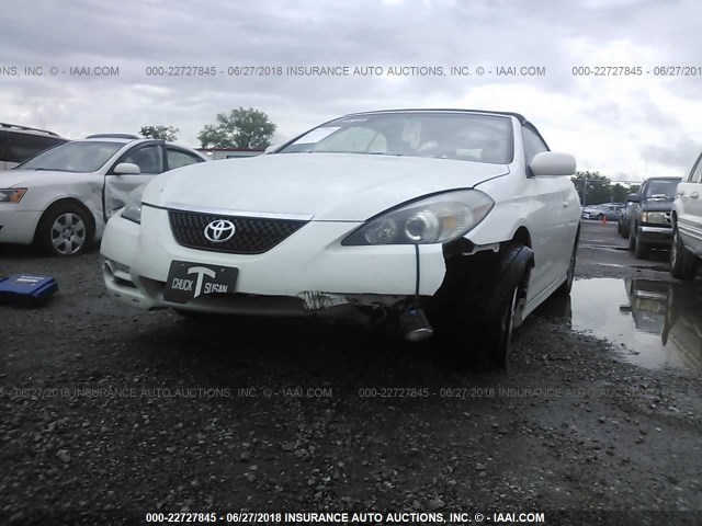 4T1FA38P47U120411 - 2007 TOYOTA CAMRY SOLARA SE/SLE WHITE photo 6