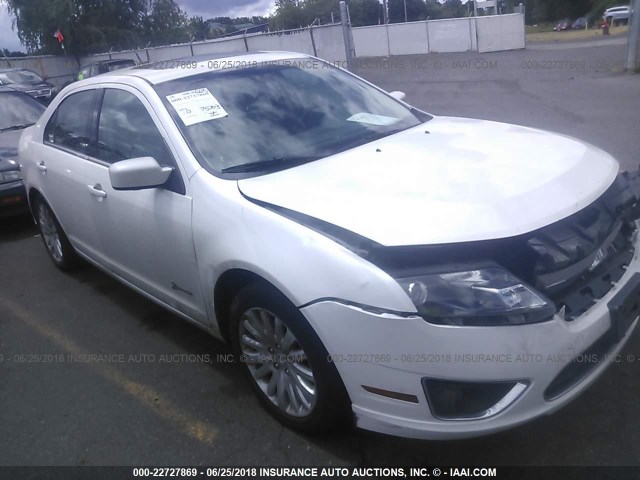 3FADP0L32CR251700 - 2012 FORD FUSION HYBRID WHITE photo 1