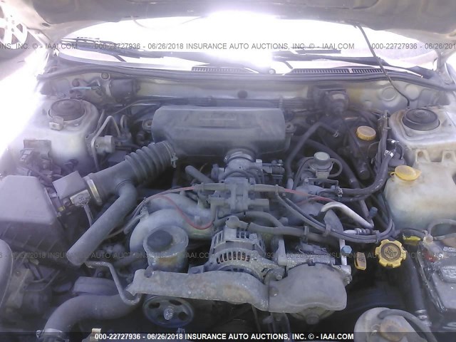 4S3BK6757W7307513 - 1998 SUBARU LEGACY GT SILVER photo 10