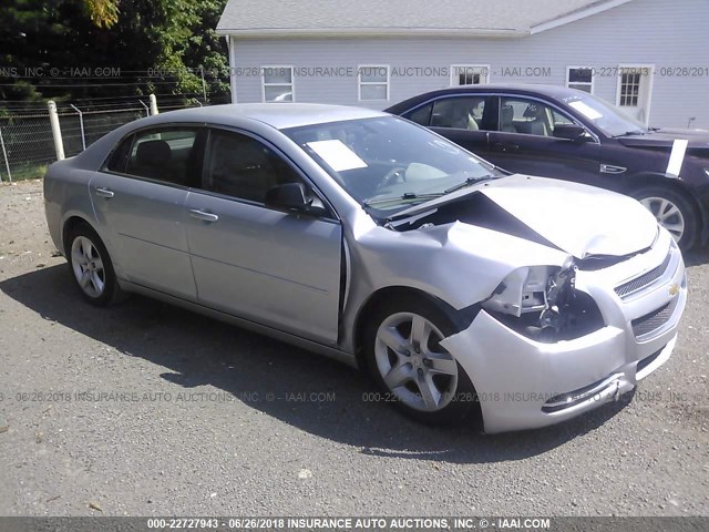 1G1ZG57B99F260455 - 2009 CHEVROLET MALIBU LS ვერცხლისფერი ფოტო 1