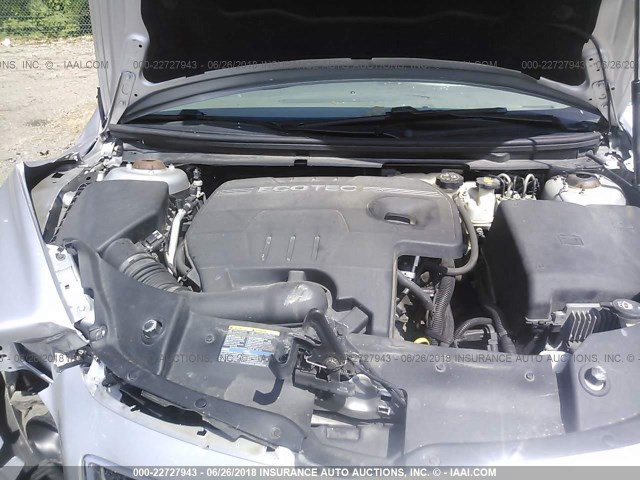 1G1ZG57B99F260455 - 2009 CHEVROLET MALIBU LS ვერცხლისფერი ფოტო 10