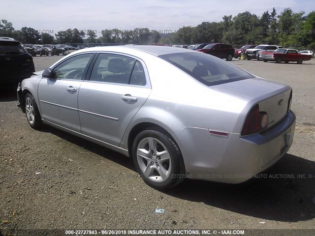 1G1ZG57B99F260455 - 2009 CHEVROLET MALIBU LS ვერცხლისფერი ფოტო 3