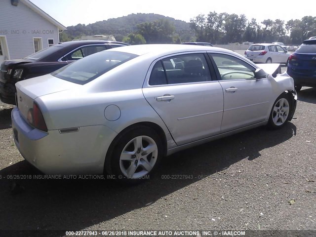 1G1ZG57B99F260455 - 2009 CHEVROLET MALIBU LS ვერცხლისფერი ფოტო 4
